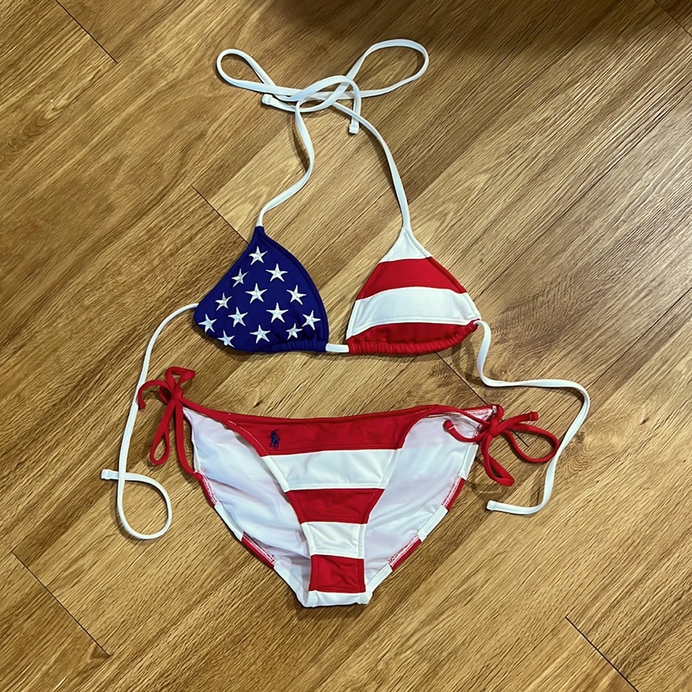 POLO Ralph Lauren Stars and Stripes Bikini Size Small